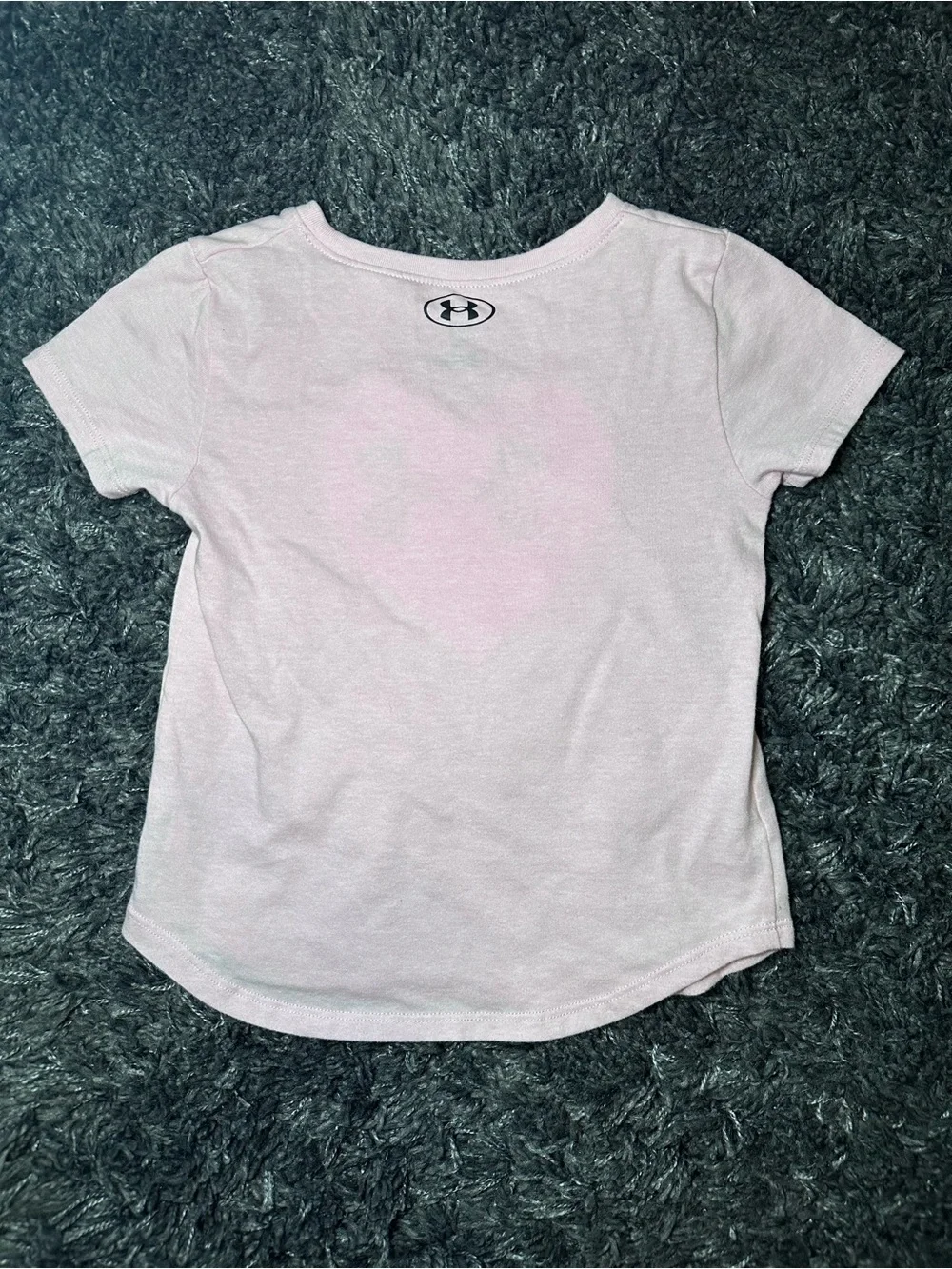 Under Armour Pink Heart Logo Tee with Hot Pink Athletic Shorts